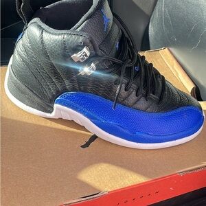 Jordan womans Black and Royal Blue Sneakers
